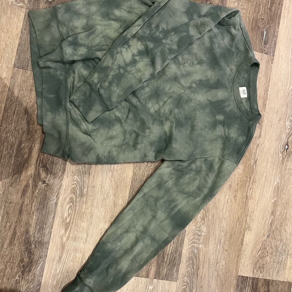 GAP Green Tie Dye Sweatshirt